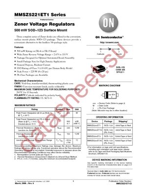 MMSZ5252ET3G datasheet  